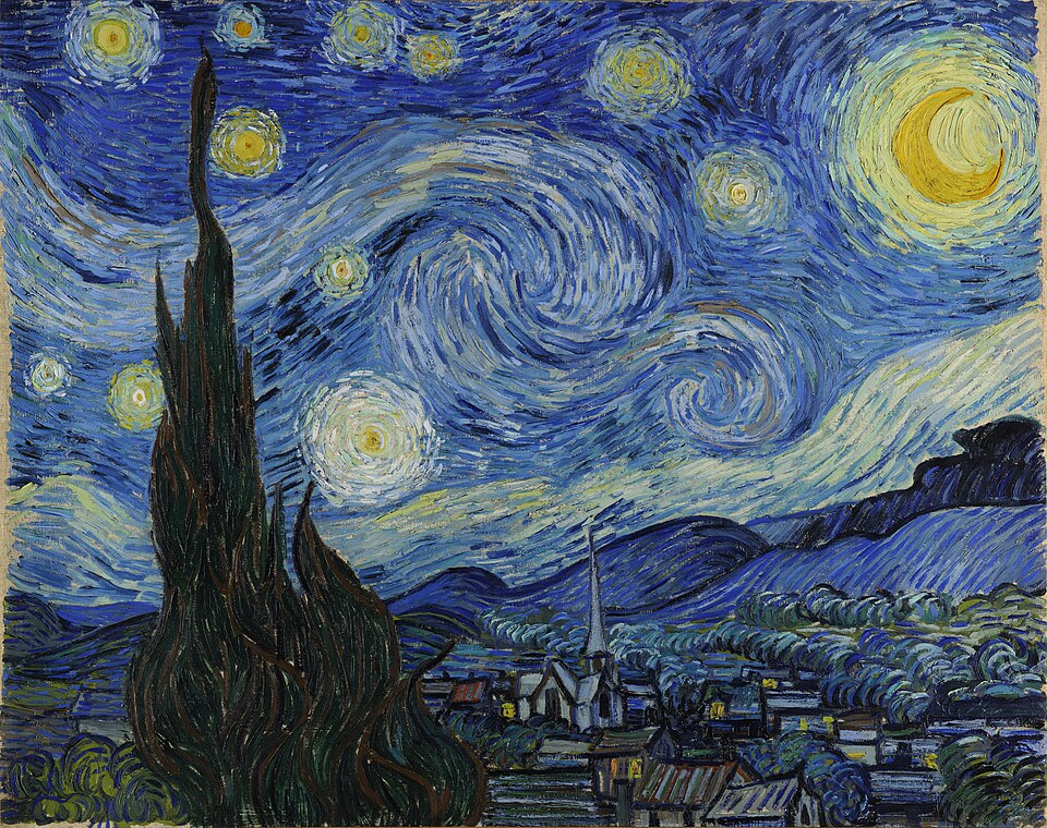 Cuadro La noche estrellada: tienda online de la academia de arte Academy of Art Barcelona